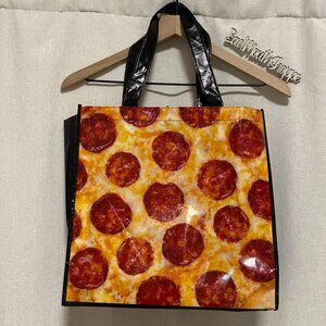 Spirit Halloween Pepperoni Pizza Print Reusable Shopper Trick or Treat Candy Bag